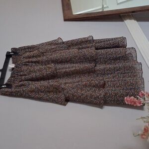 Michael Kors Asymmetrical Floral Skirt